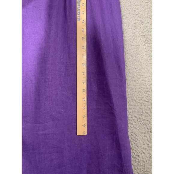 Sag Harbor Purple Linen Blend 2 Piece Sheath Dress w/ Jacket‎ Floral Size 10 - Picture 9 of 16